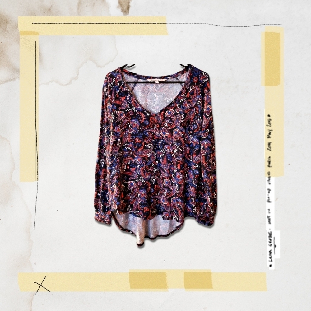 Paisley Print Blouse